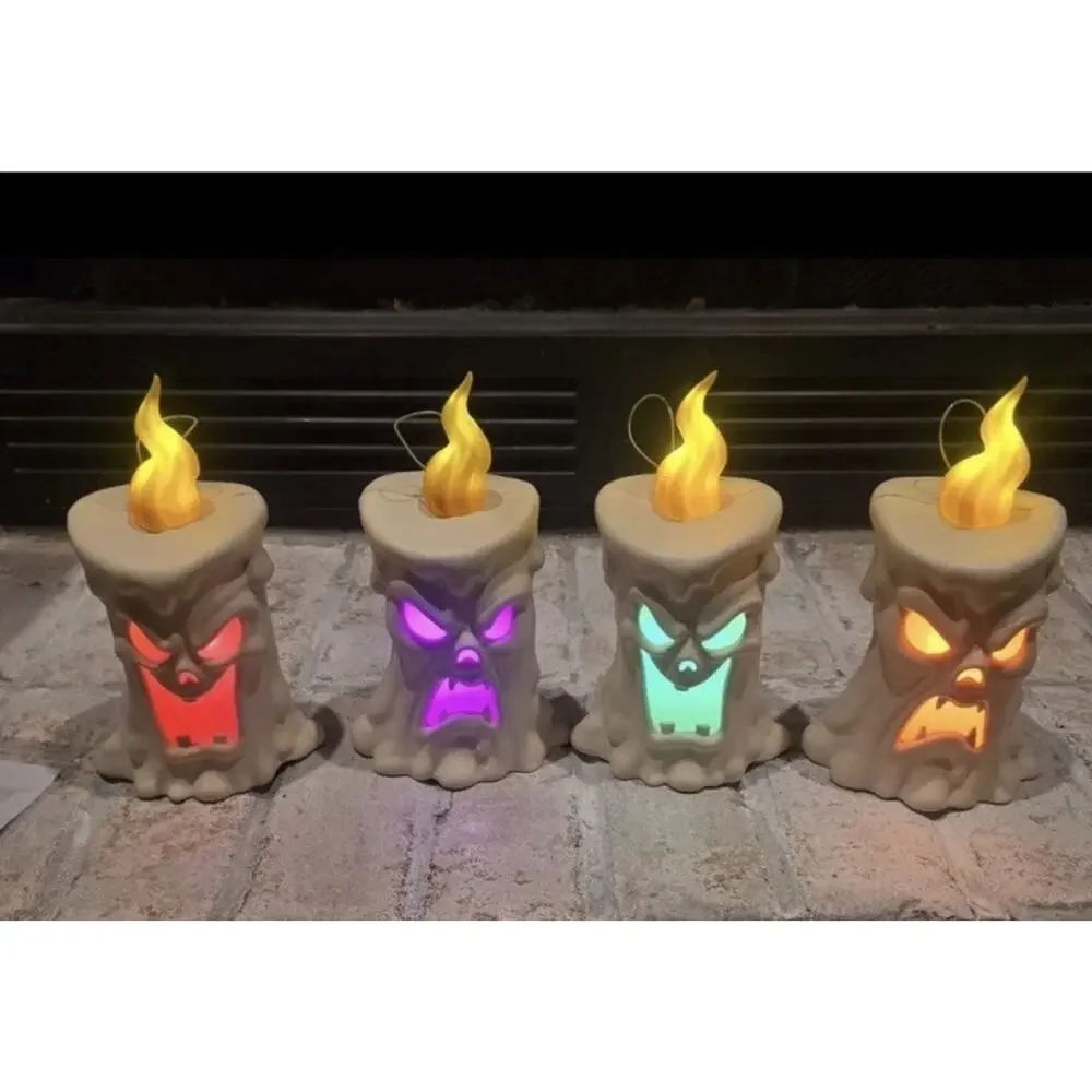 Home Depot Home Accents Halloween LED MULTI COLOR Spooky Candles New Pathway